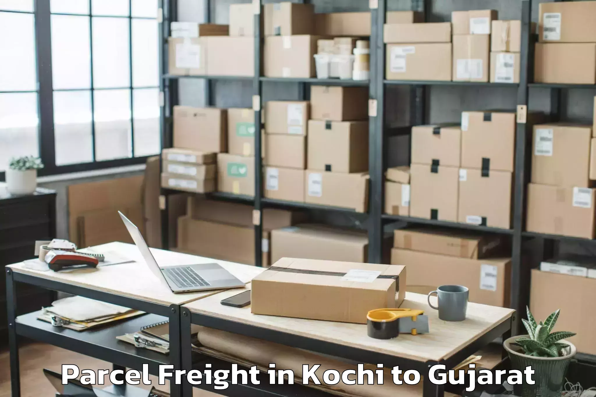 Easy Kochi to Ahmedabad Airport Amd Parcel Freight Booking